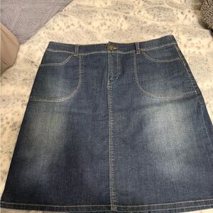 Ruff Hewn Blue Denim Mini Skirt